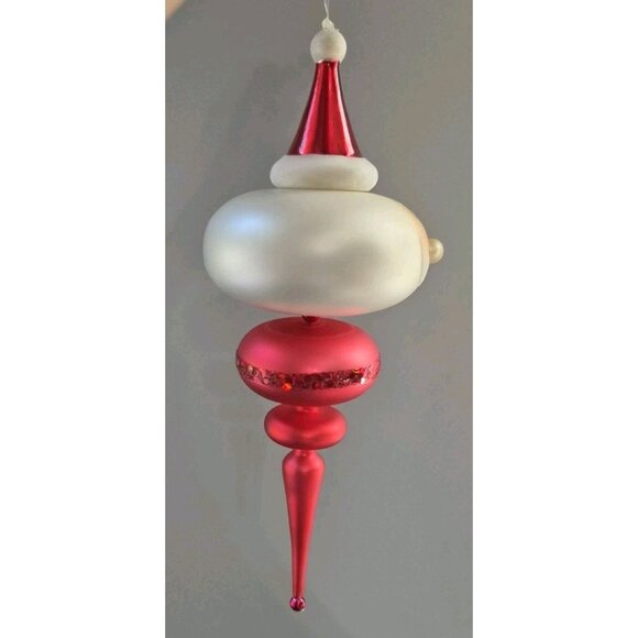 Vintage Santa jointed glass carlini? Radko? Christmas Tree Ornament - Picture 5 of 9